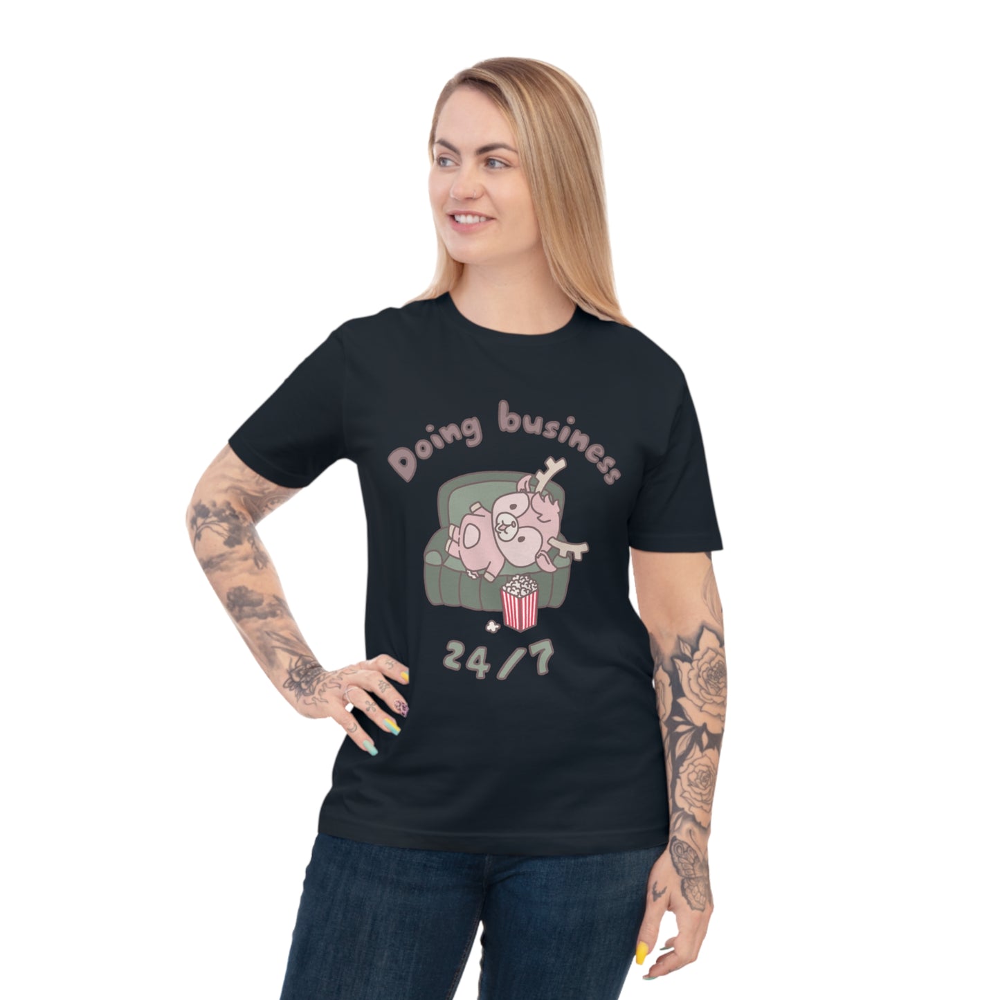 Shikataro's lazy unisex shirt from organic cotton (EU market)