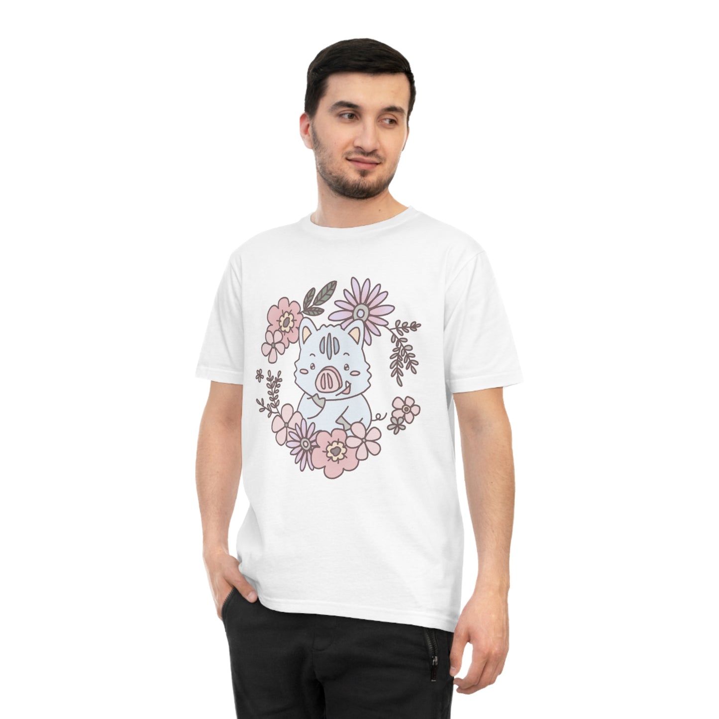 Inocchi's flower unisex shirt from organic cotton (EU market)