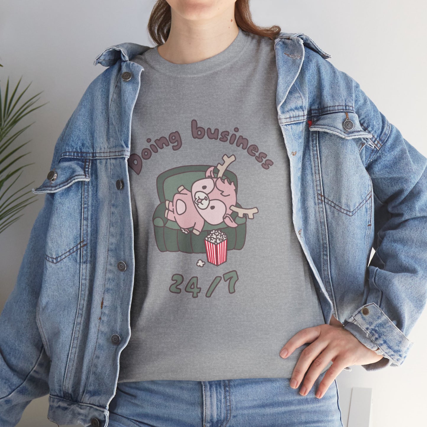 Shikataro's lazy unisex shirt from organic cotton (US market)