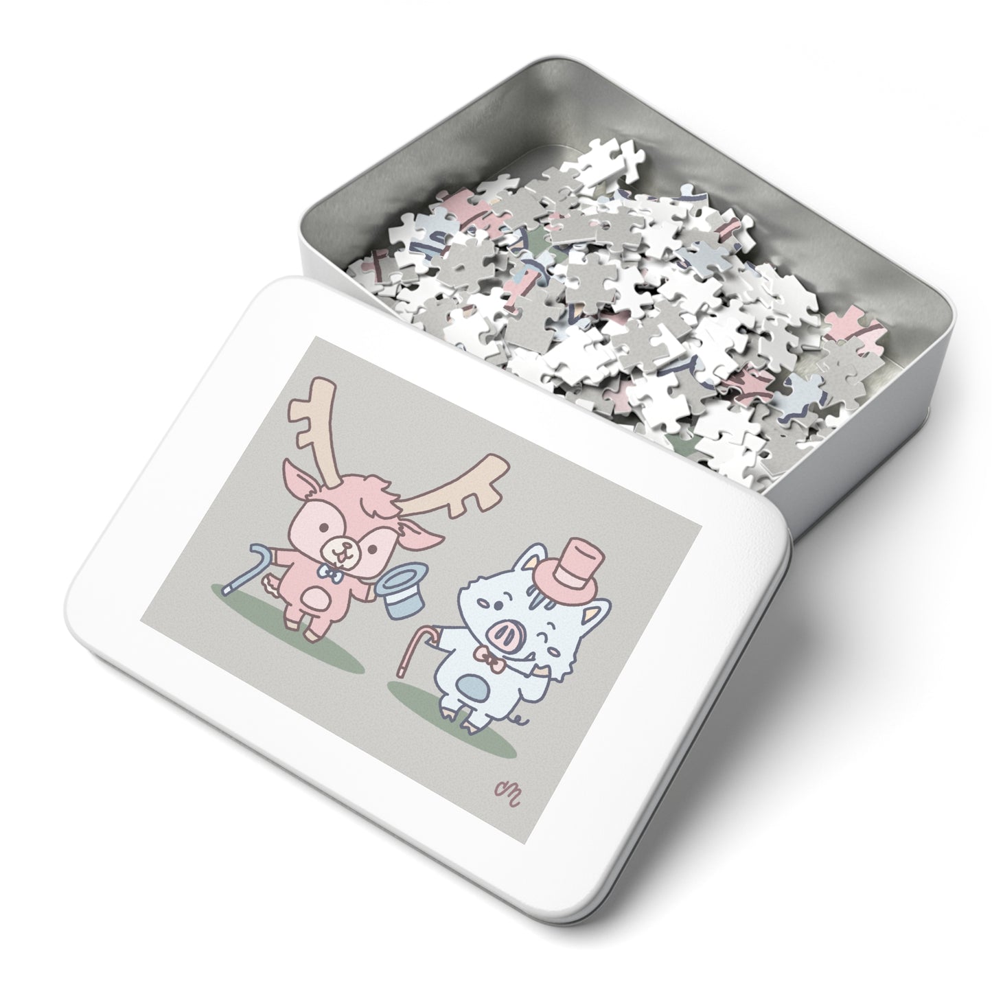Shikataro & Inocchi's festive 252-piece puzzle in metal box (US)