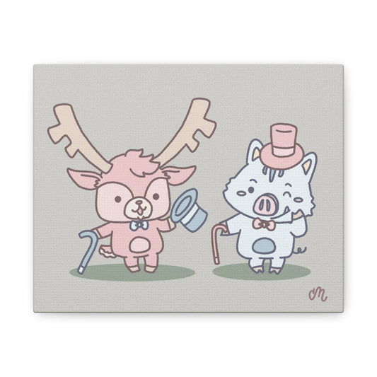 Shikataro and Inocchi festive art canvas (US market)