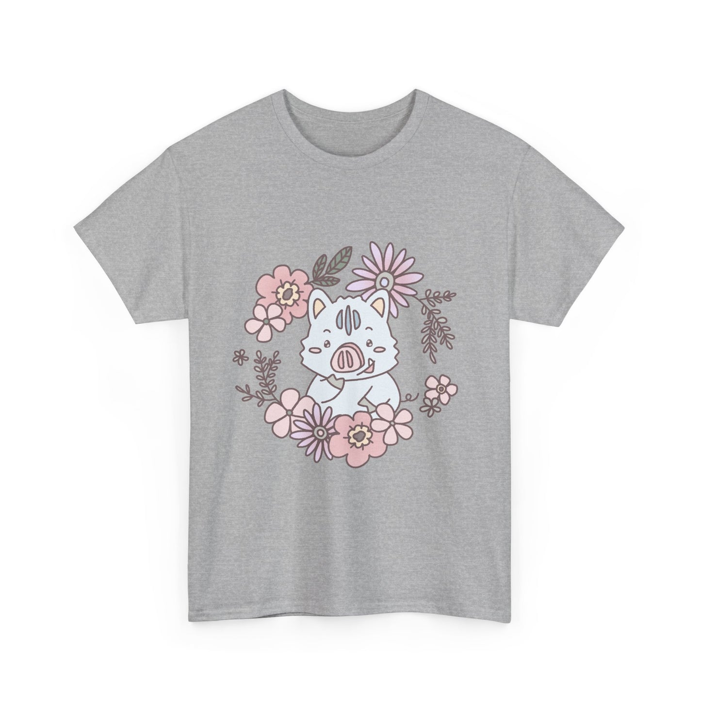 Inocchi's flower unisex shirt from organic cotton (US market)