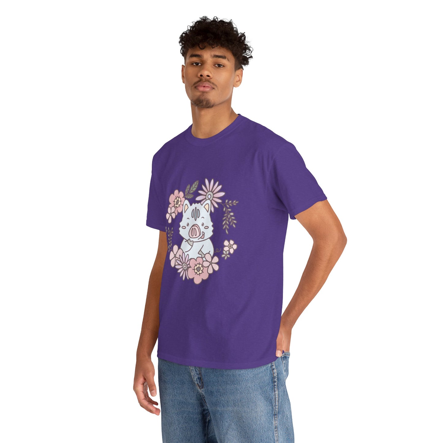 Inocchi's flower unisex shirt from organic cotton (US market)
