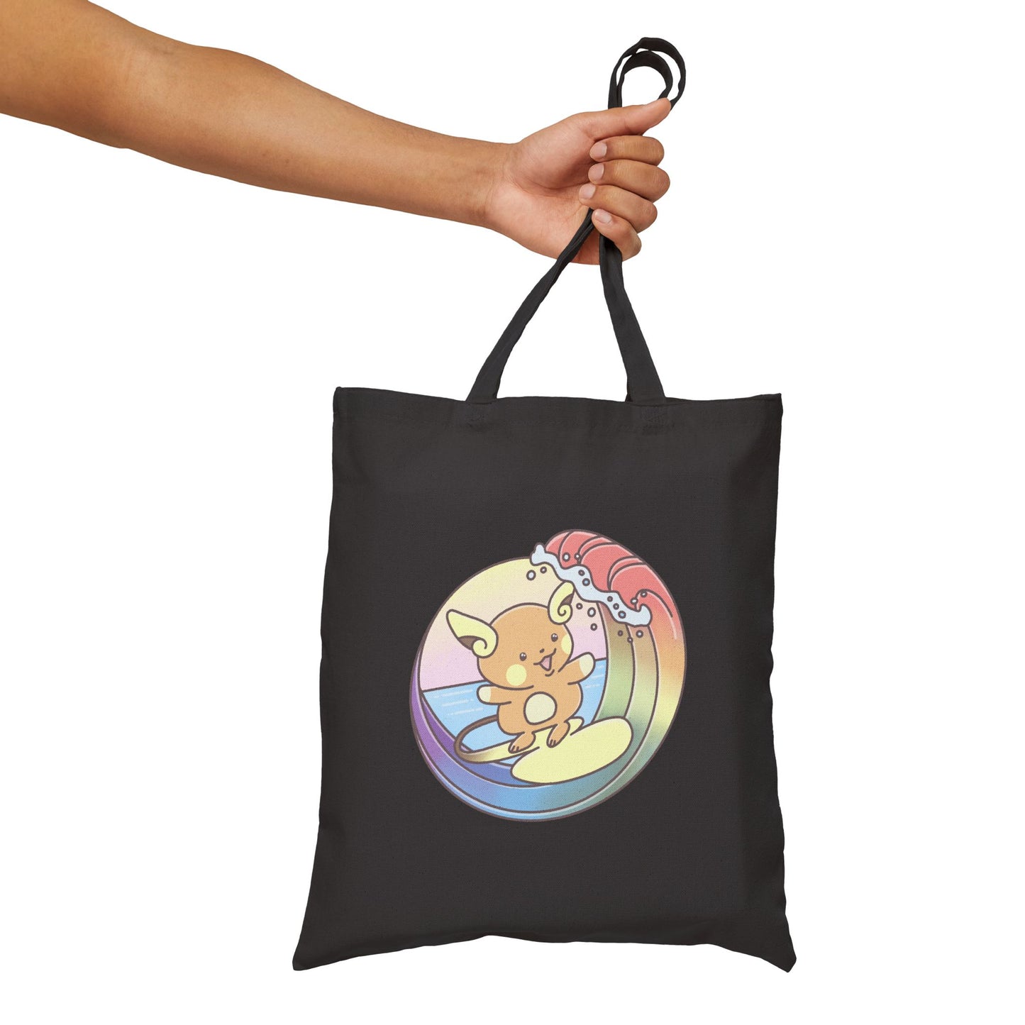 Rainbow surfer tote bag  (US market)