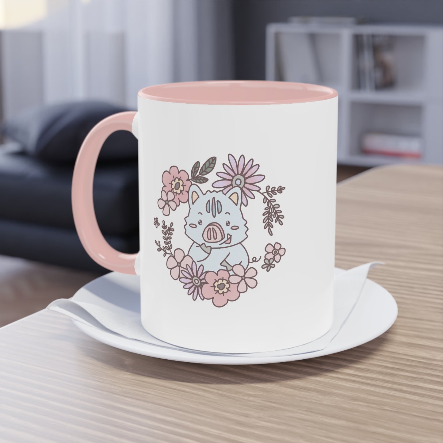 Shikataro & Inocchi's flower mug with two different motives  (EU market)