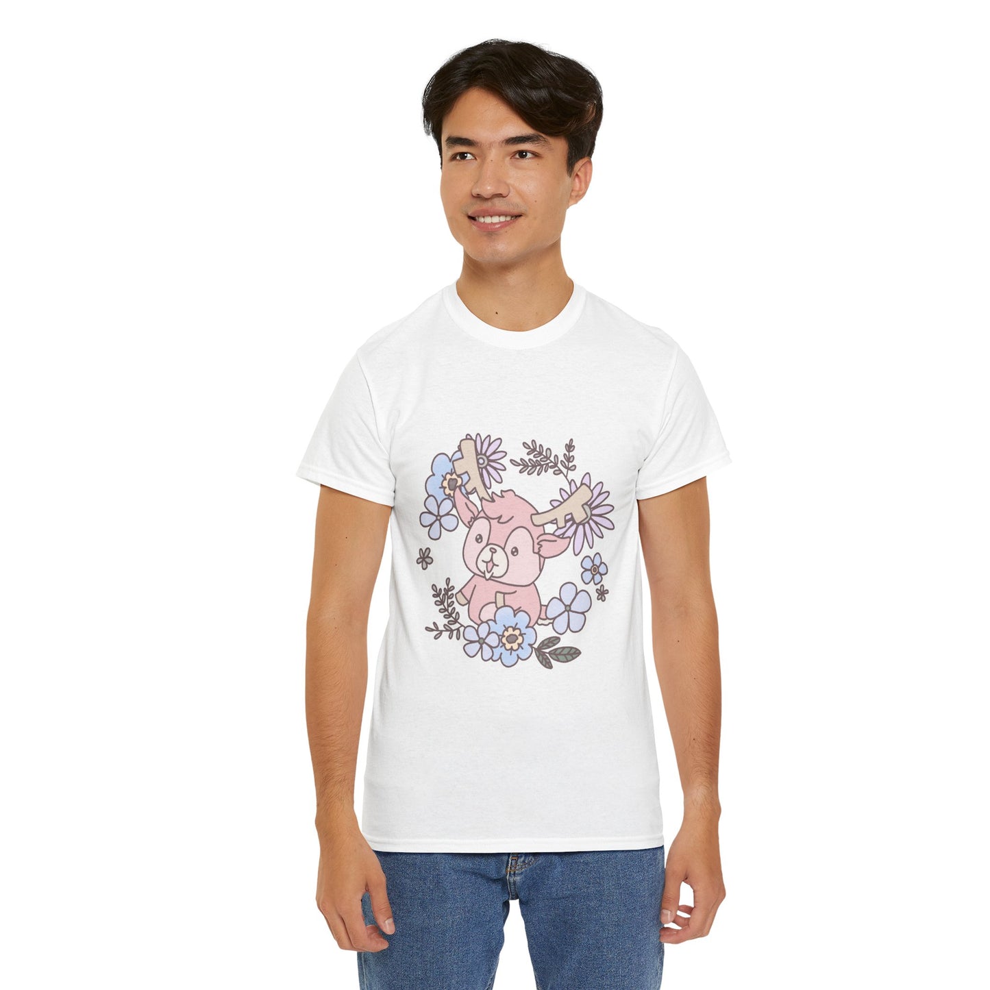 Shikataro's flower unisex shirt from organic cotton (US market)