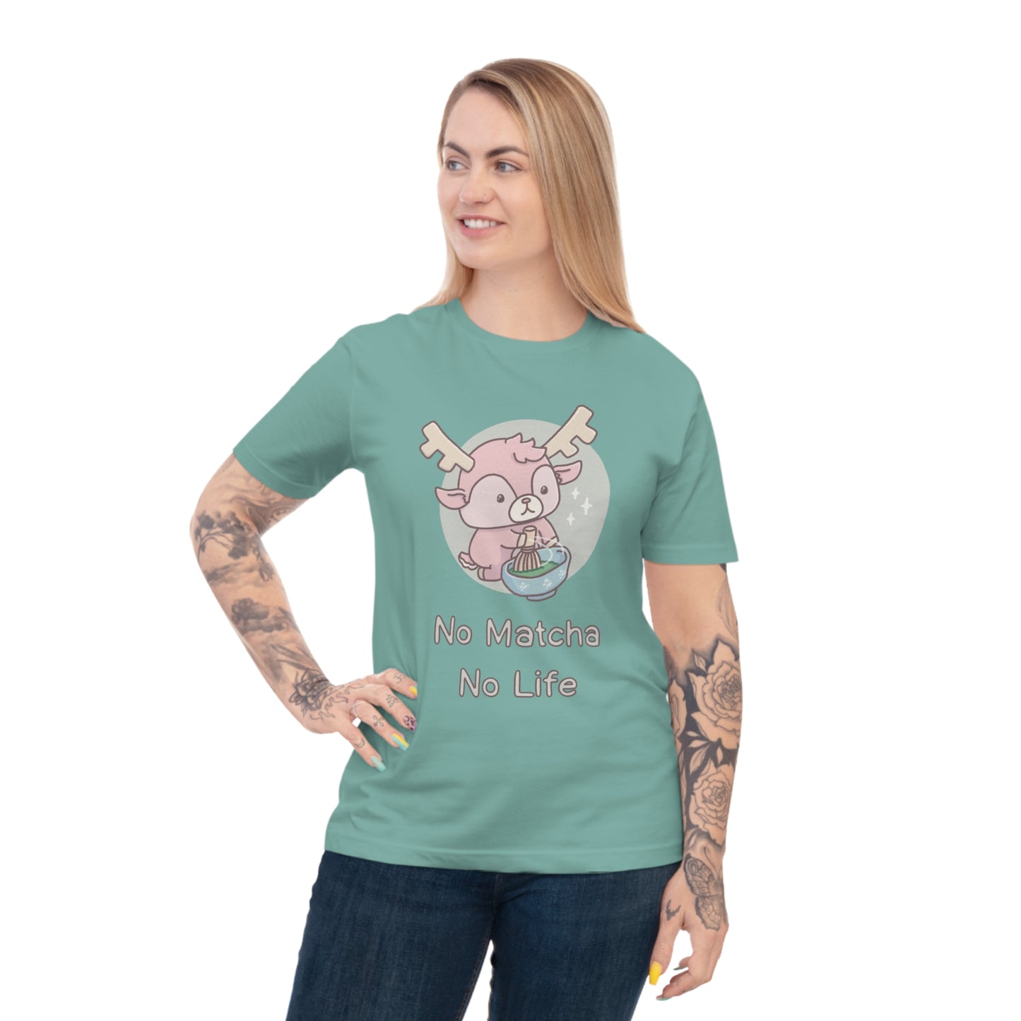 Shikataro's matcha unisex shirt from organic cotton (EU market)
