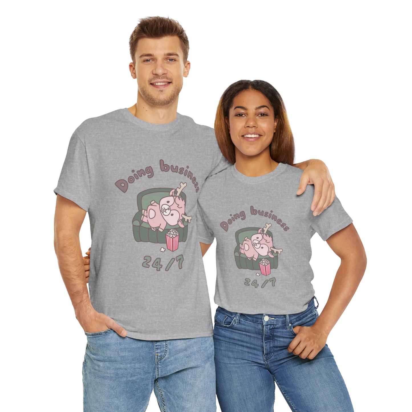 Shikataro's lazy unisex shirt from organic cotton (US market)