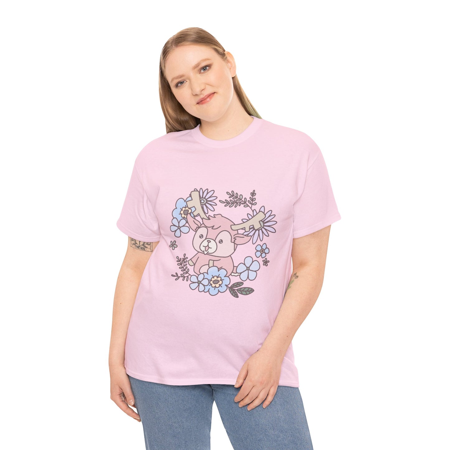 Shikataro's flower unisex shirt from organic cotton (US market)