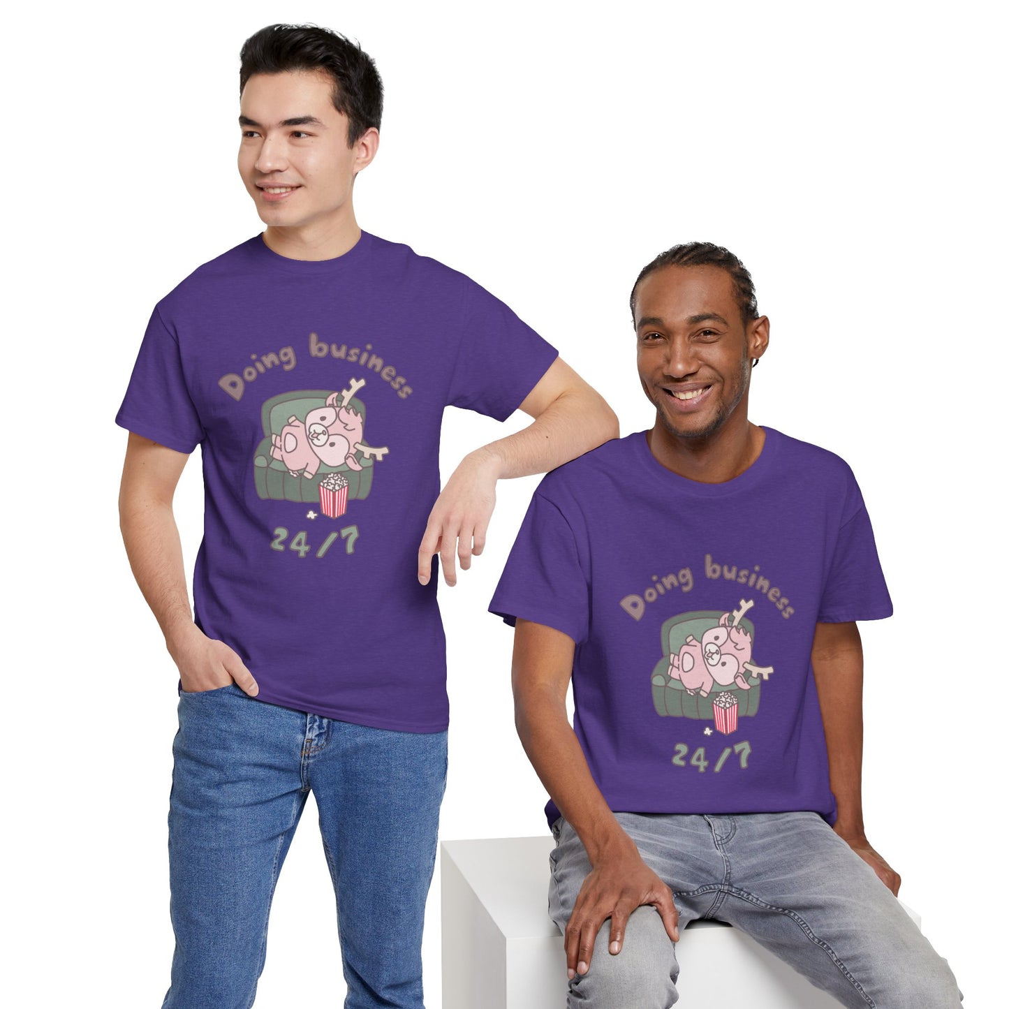 Shikataro's lazy unisex shirt from organic cotton (US market)