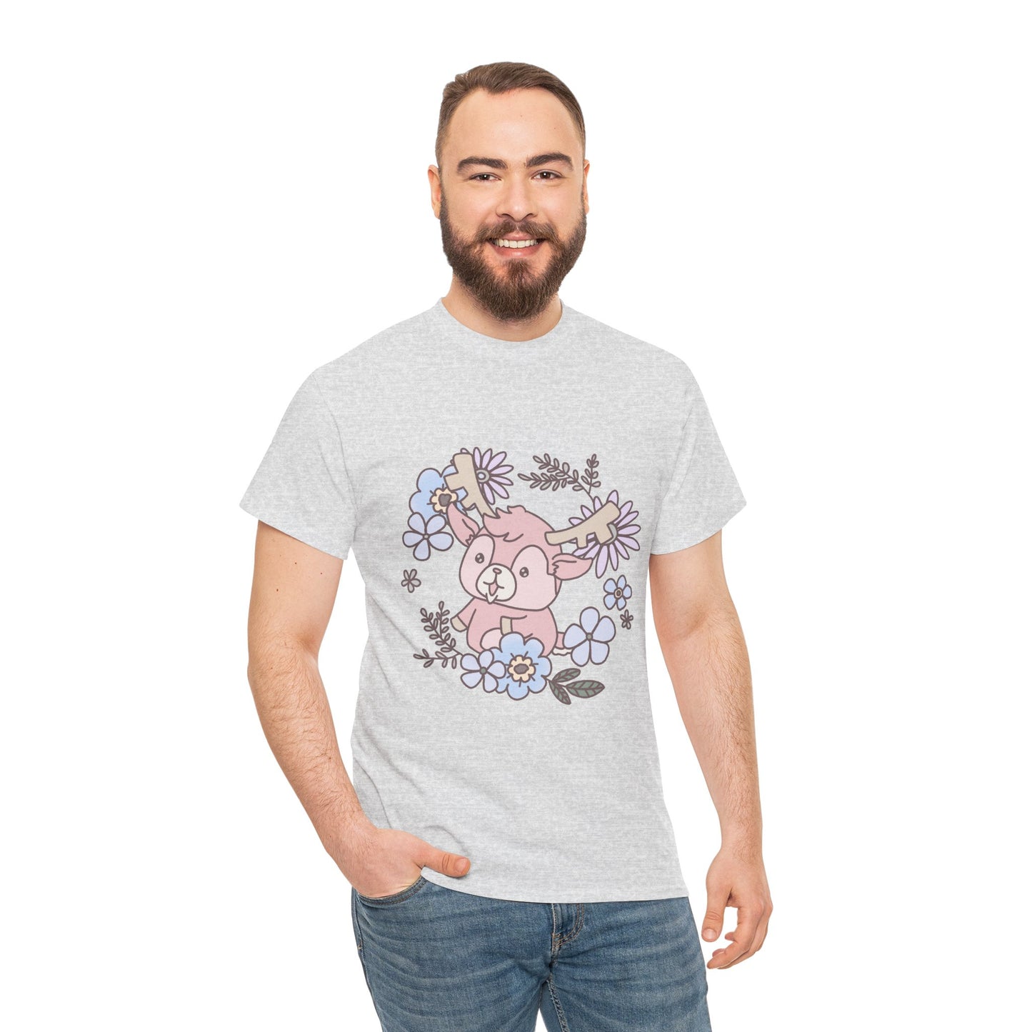 Shikataro's flower unisex shirt from organic cotton (US market)