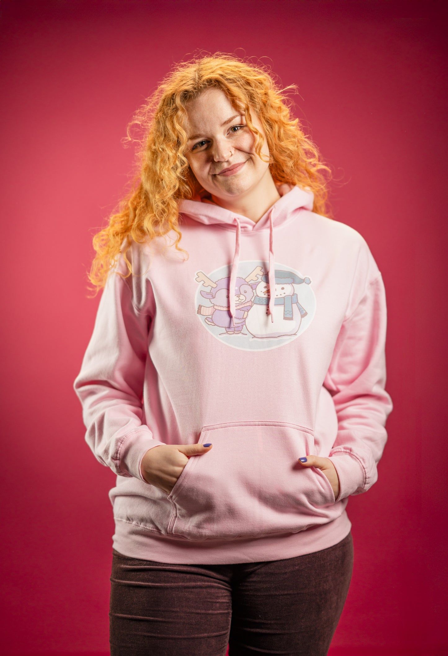 Dotty's snowman unisex hoodie (EU market)