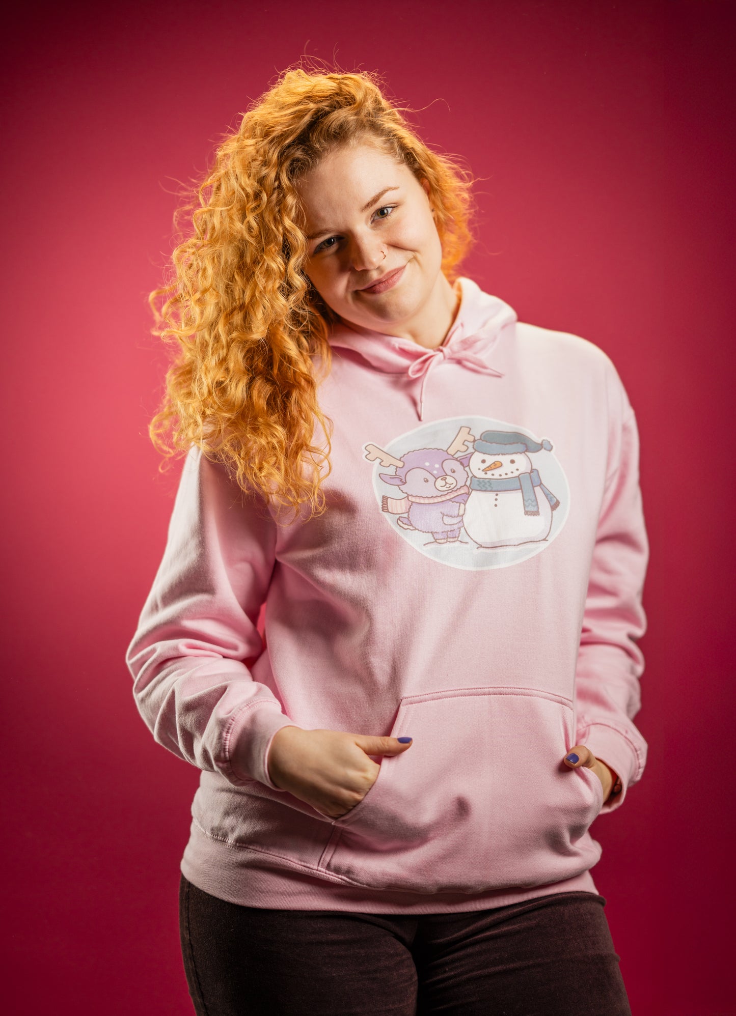 Dotty's snowman unisex hoodie (EU market)