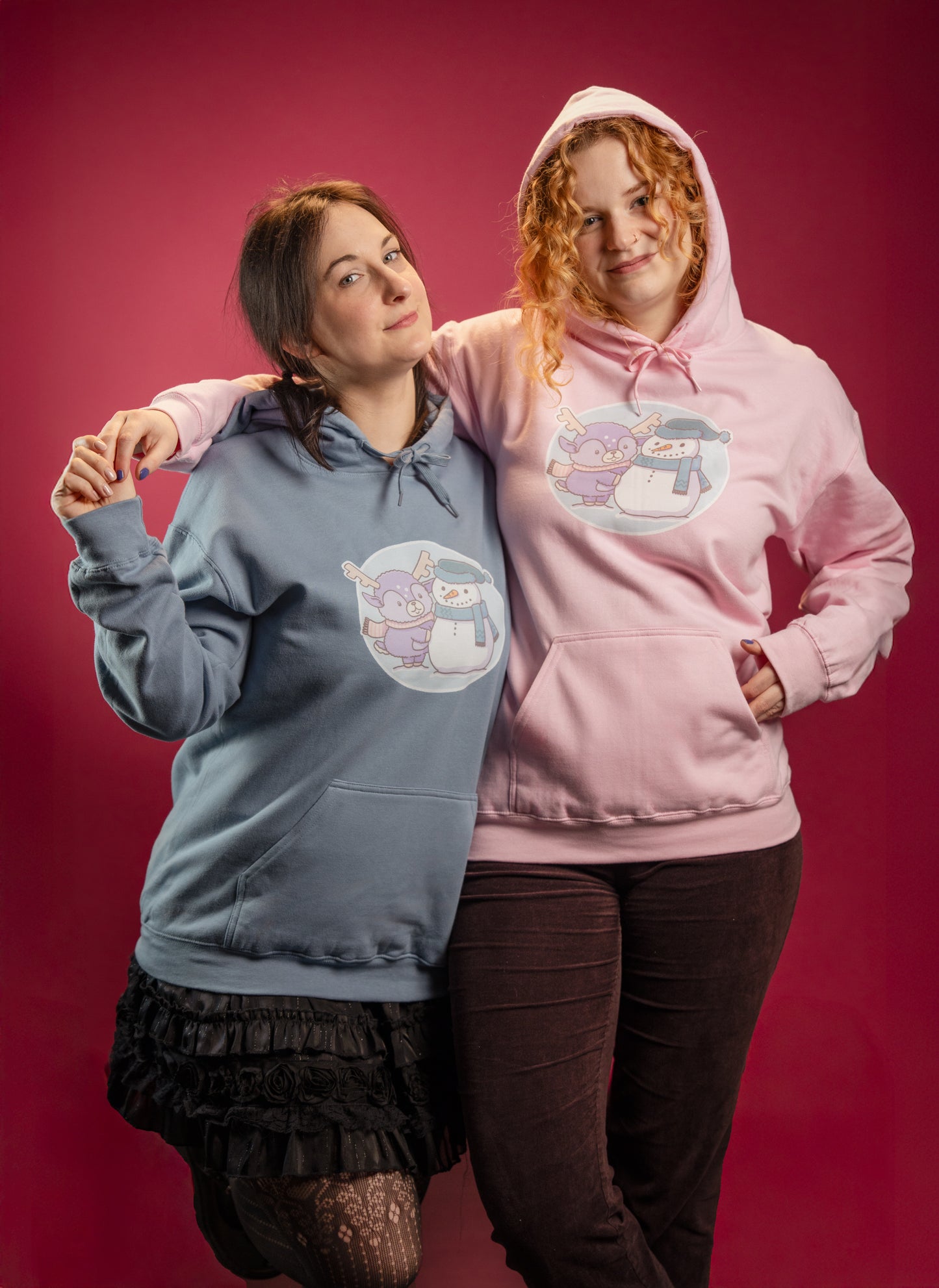 Dotty's snowman unisex hoodie (EU market)
