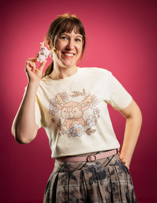 Shikataro's flower unisex shirt from organic cotton (EU market)