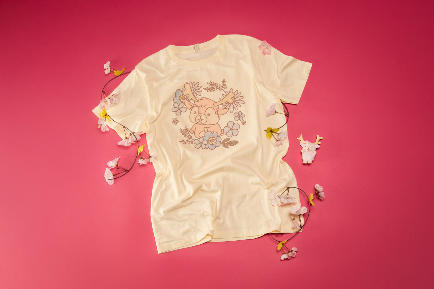Shikataro's flower unisex shirt from organic cotton (EU market)