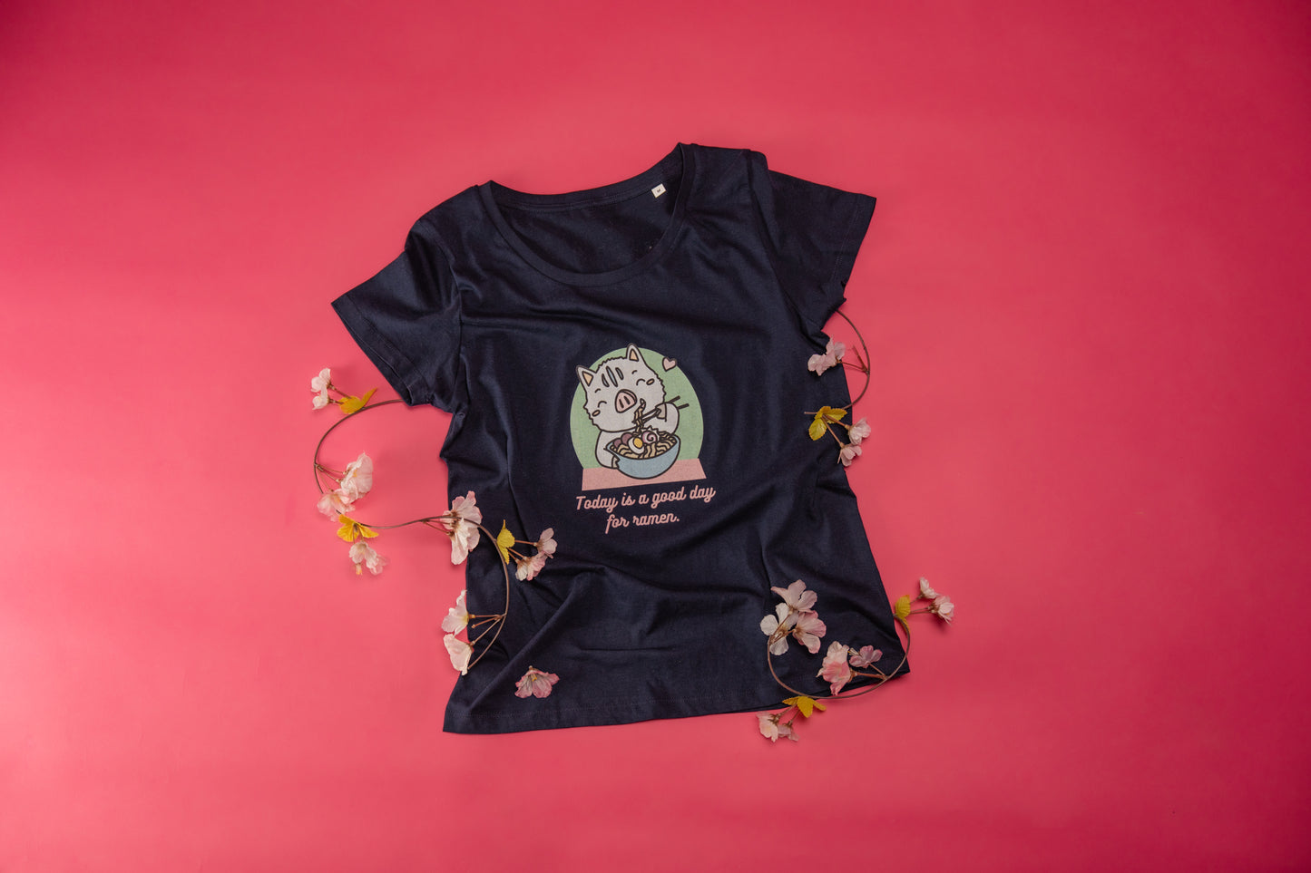 Inocchi's ramen women's shirt from organic cotton (EU market)