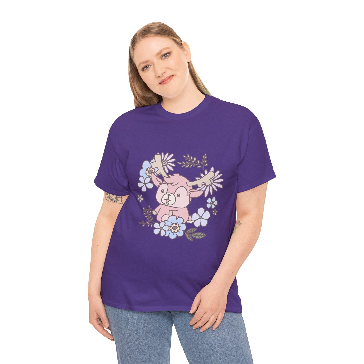 Shikataro's flower unisex shirt from organic cotton (US market)
