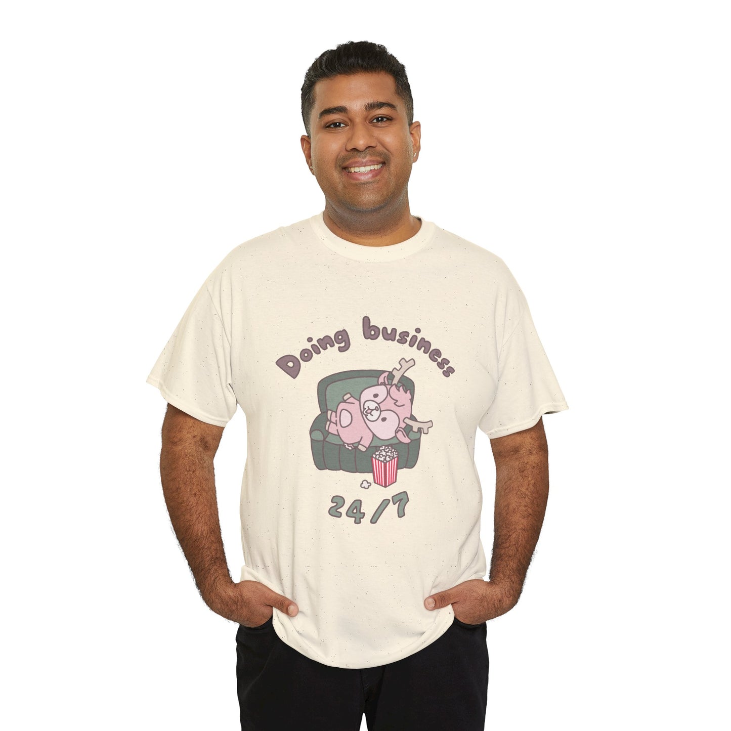 Shikataro's lazy unisex shirt from organic cotton (US market)
