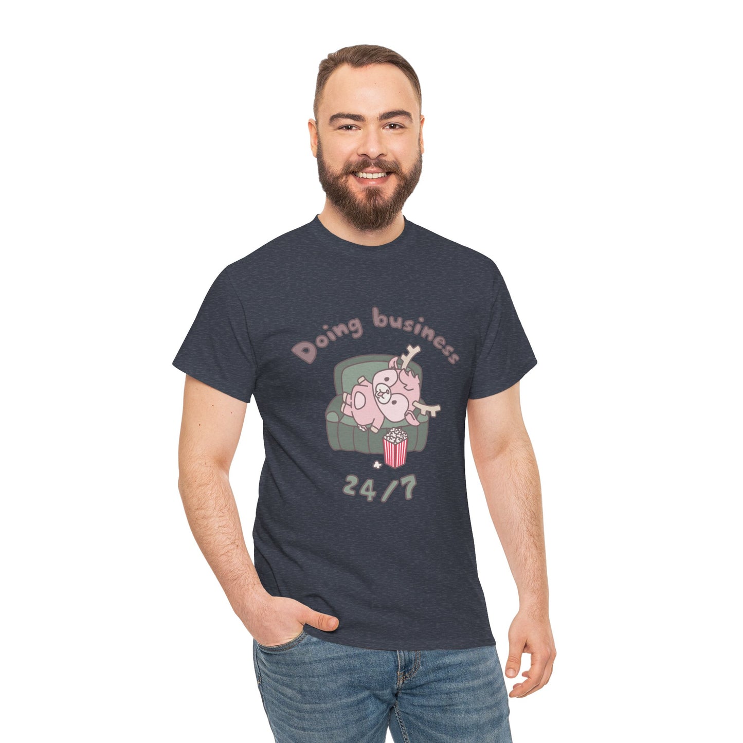 Shikataro's lazy unisex shirt from organic cotton (US market)