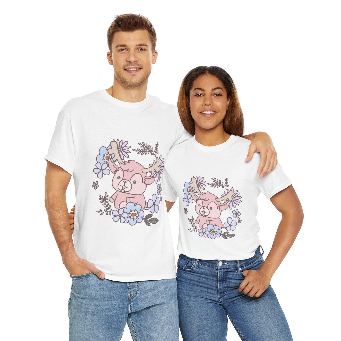 Shikataro's flower unisex shirt from organic cotton (US market)