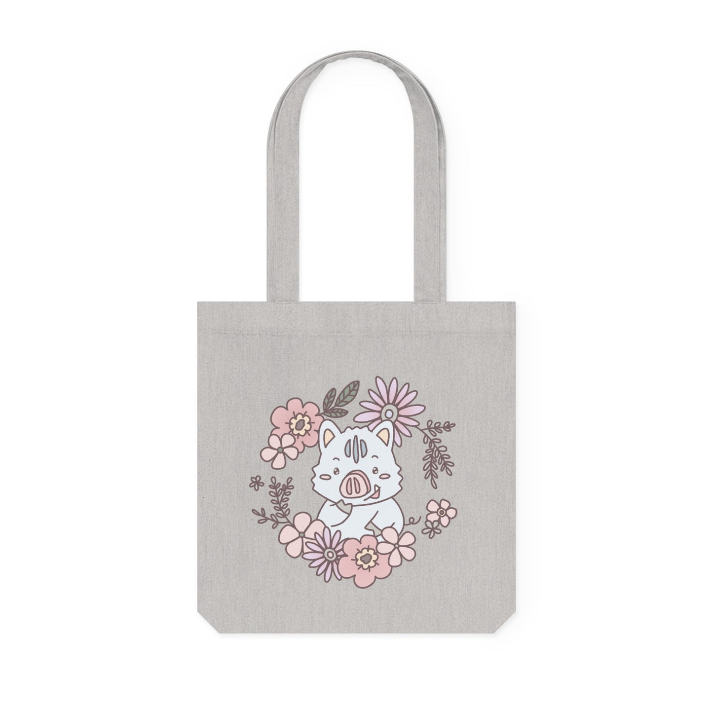 Shikataro & Inocchi's two-sided spring flower tote bag  (EU market)