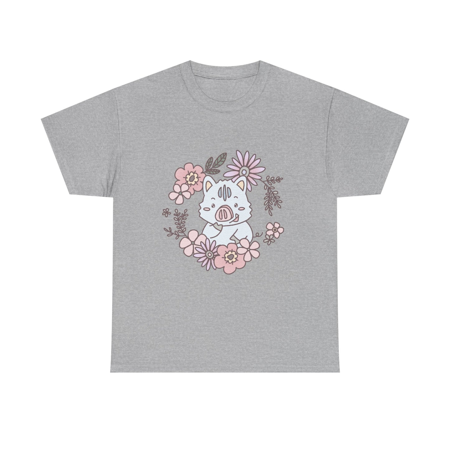 Inocchi's flower unisex shirt from organic cotton (US market)