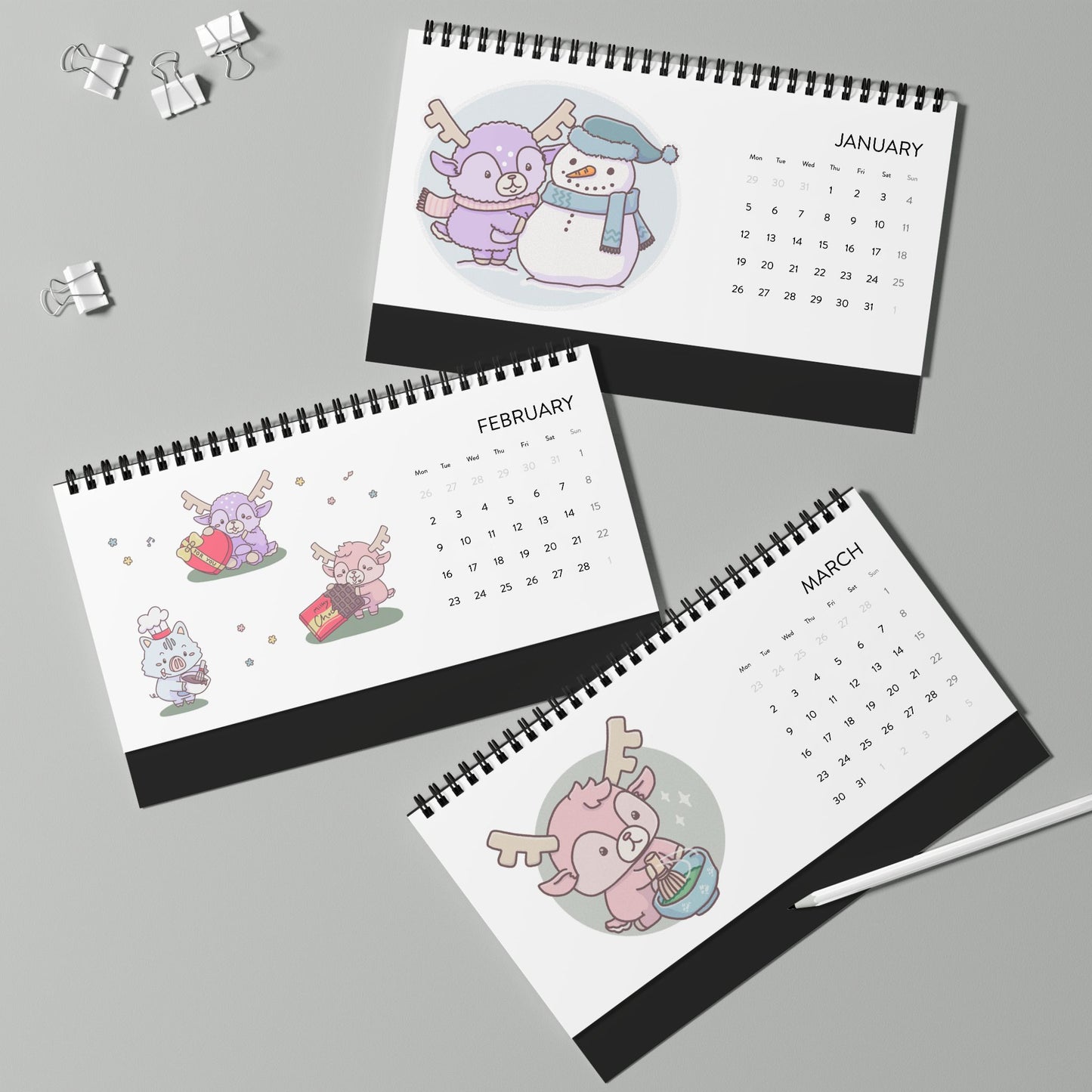 Shikataro's desk calendar 2026