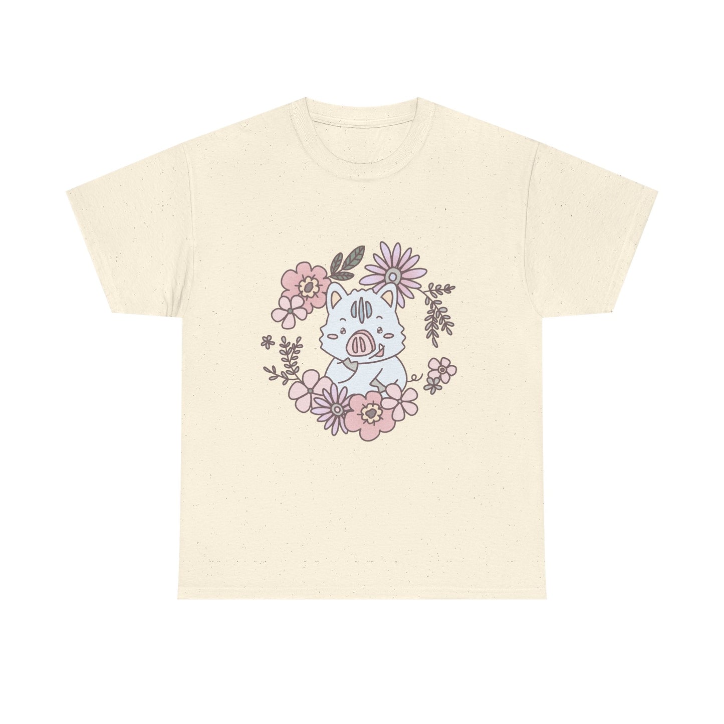 Inocchi's flower unisex shirt from organic cotton (US market)