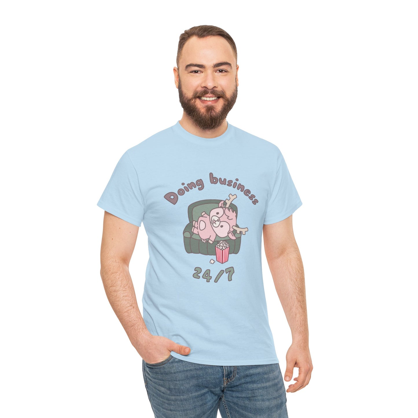 Shikataro's lazy unisex shirt from organic cotton (US market)
