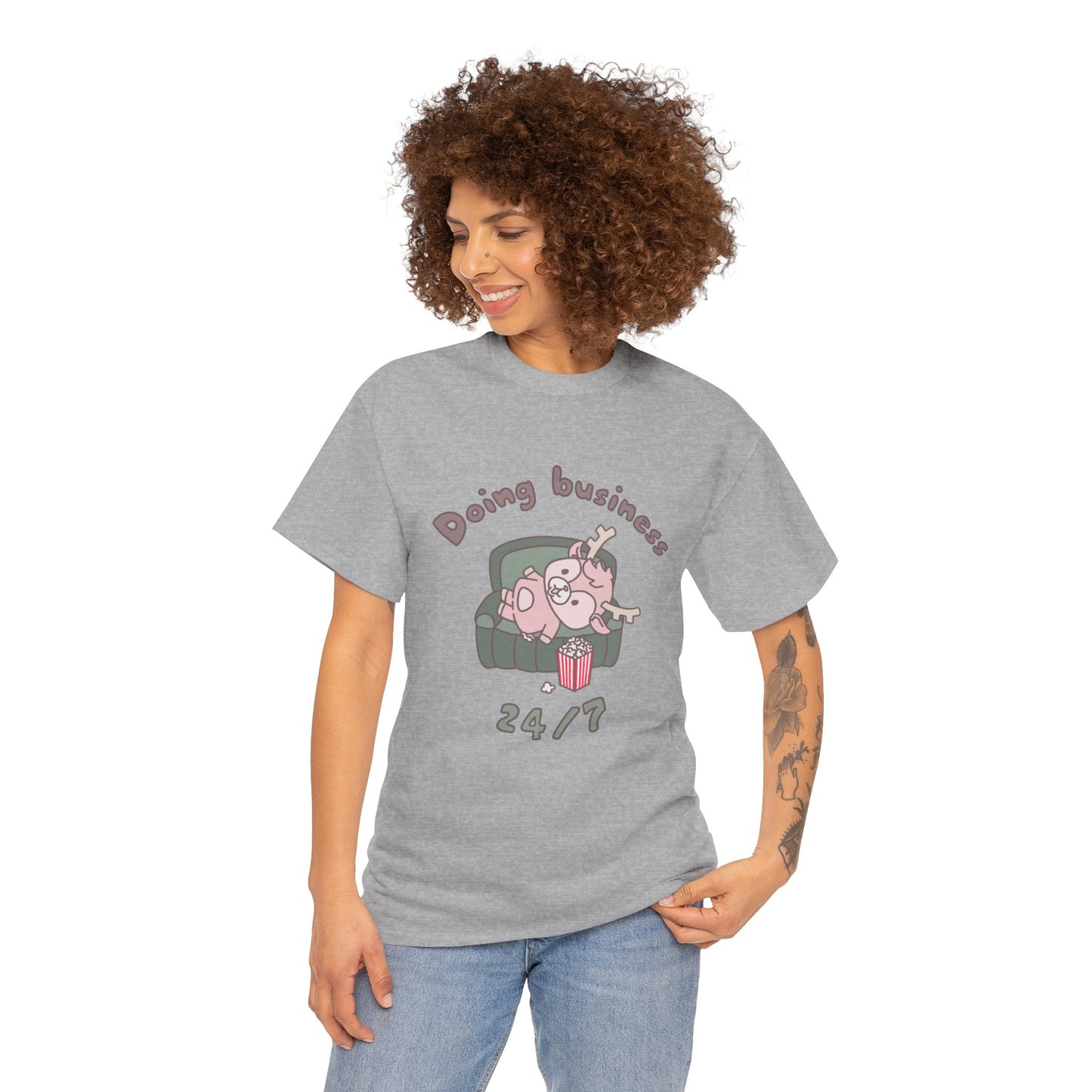 Shikataro's lazy unisex shirt from organic cotton (US market)