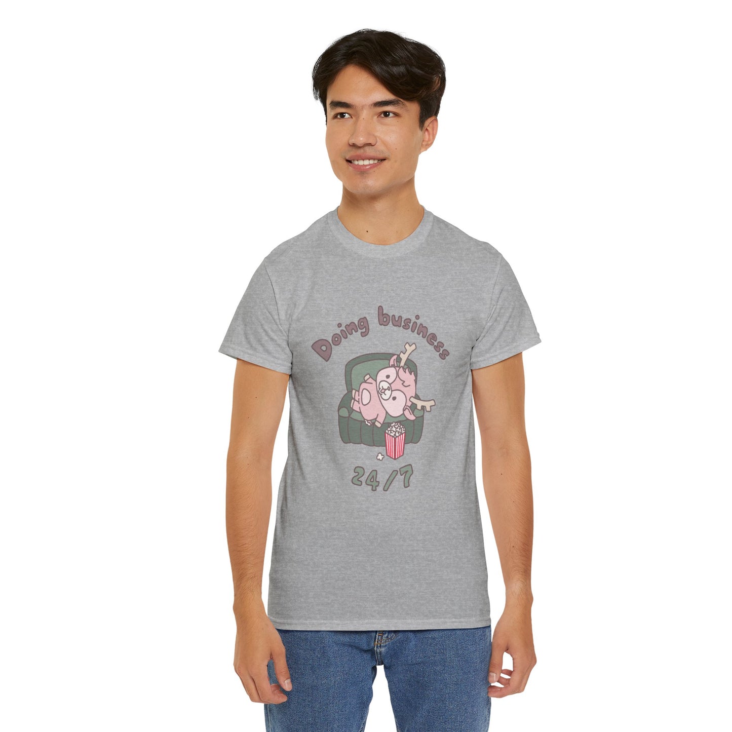 Shikataro's lazy unisex shirt from organic cotton (US market)