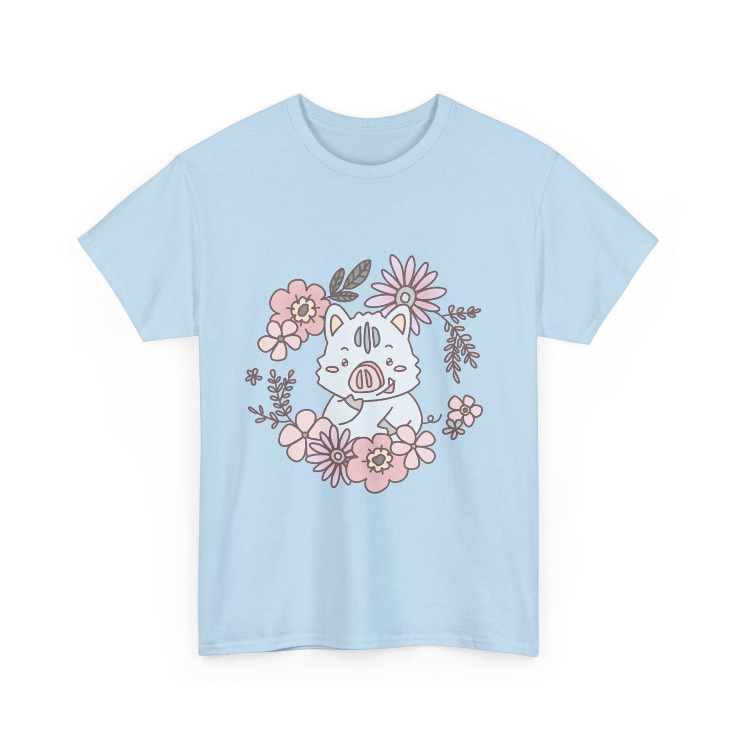 Inocchi's flower unisex shirt from organic cotton (US market)