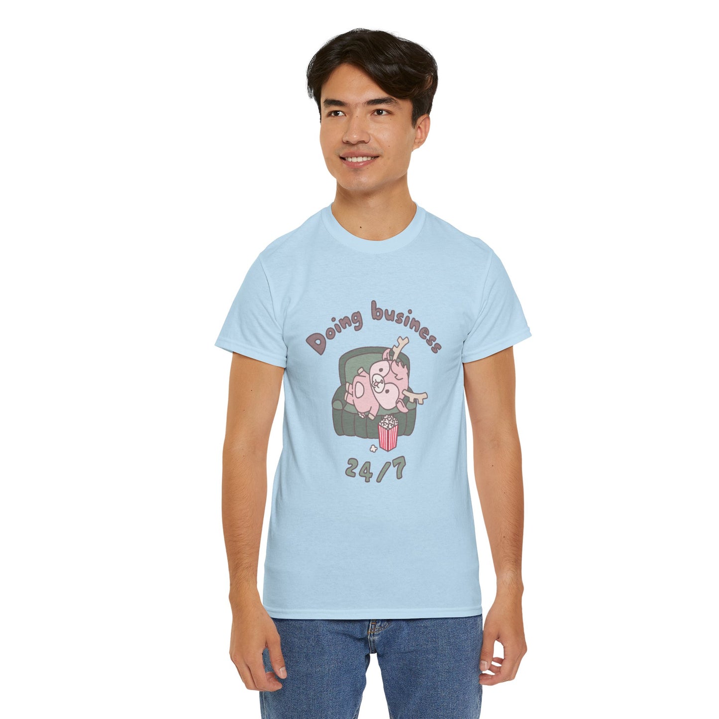 Shikataro's lazy unisex shirt from organic cotton (US market)
