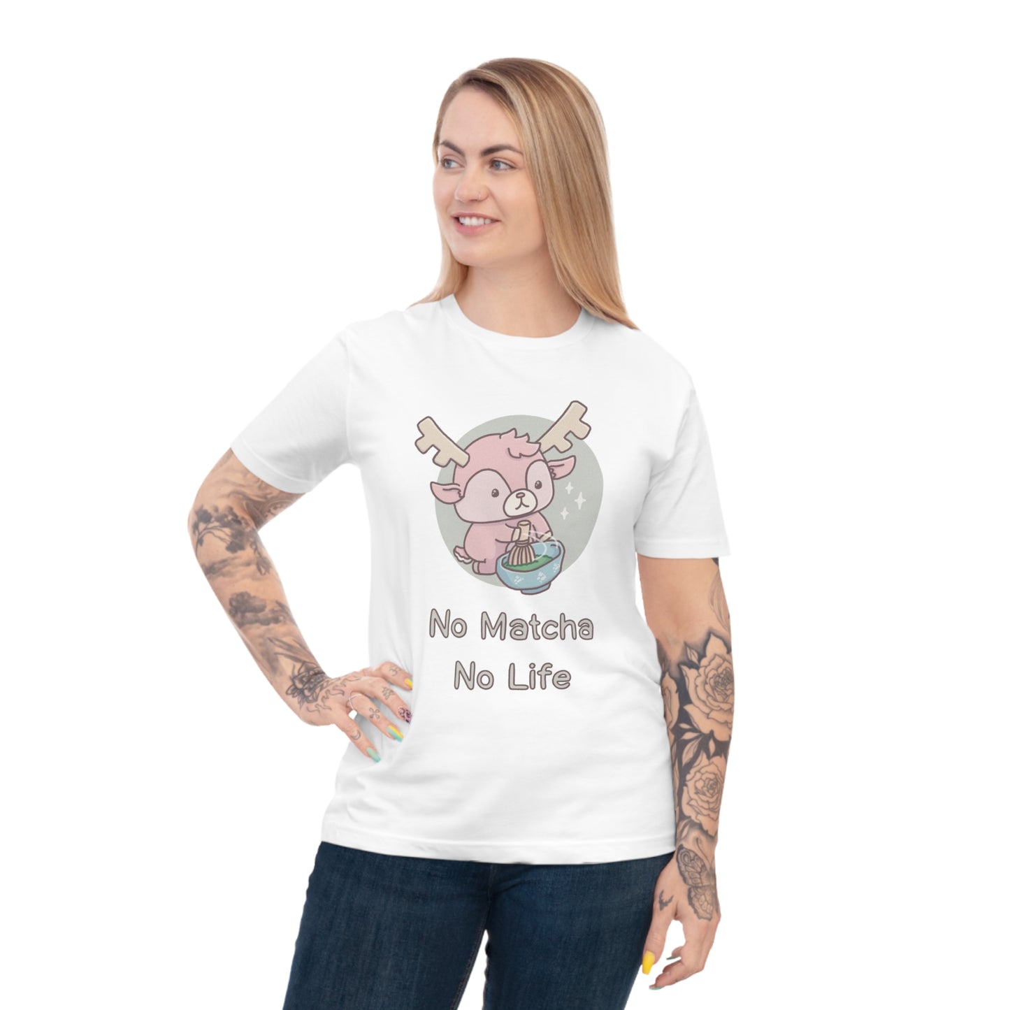 Shikataro's matcha unisex shirt from organic cotton (EU market)