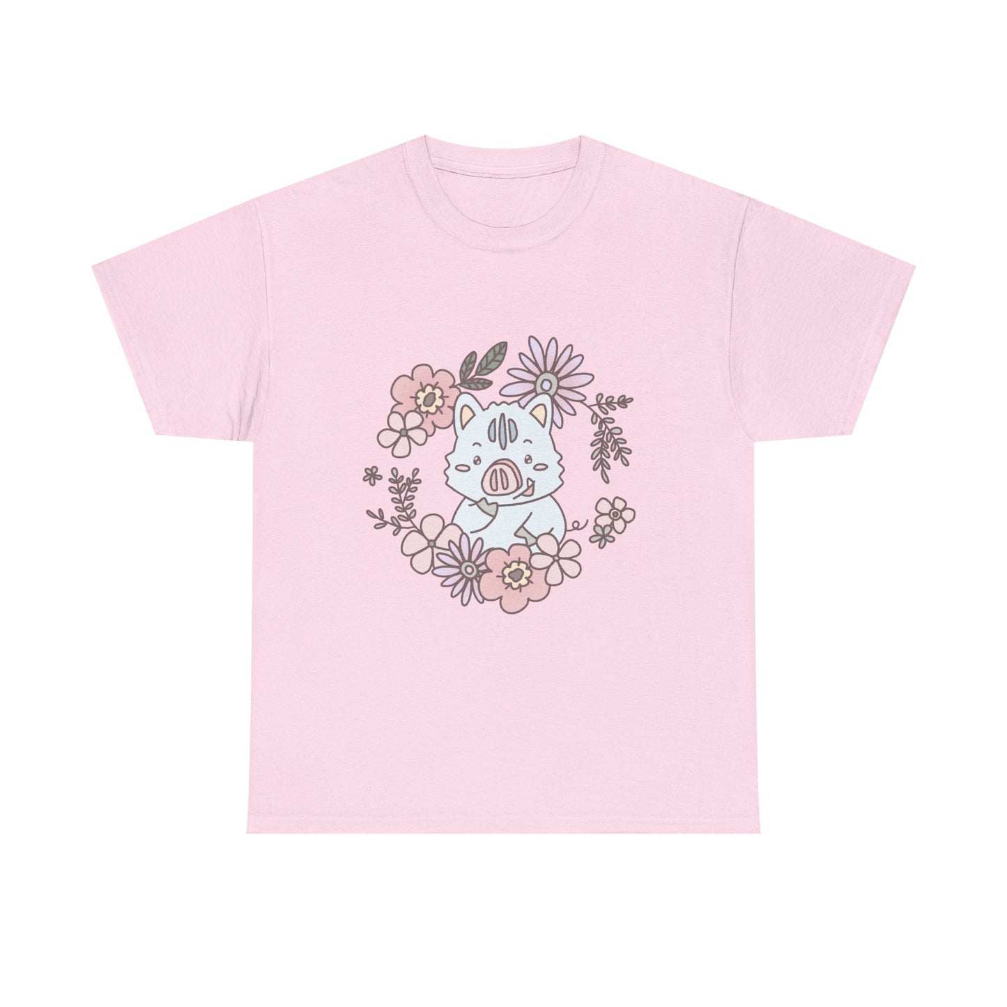 Inocchi's flower unisex shirt from organic cotton (US market)