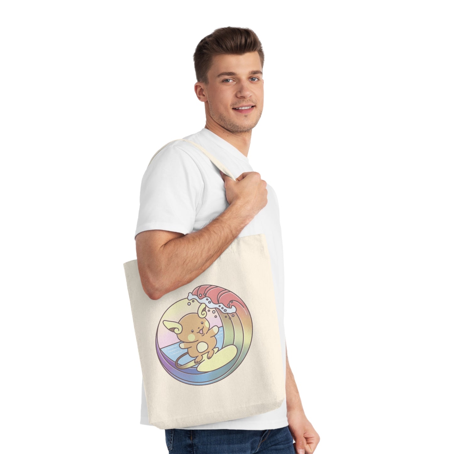 Rainbow surfer tote bag  (EU market)