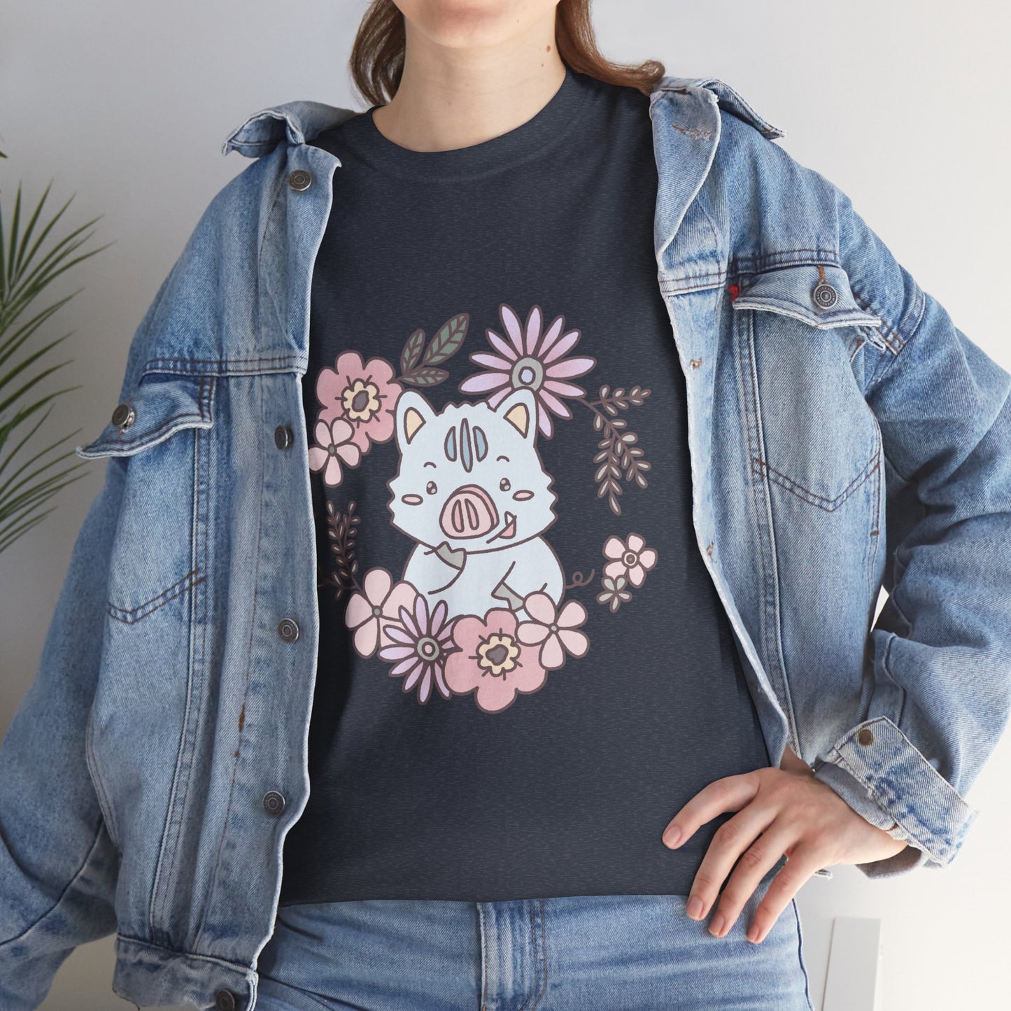 Inocchi's flower unisex shirt from organic cotton (US market)