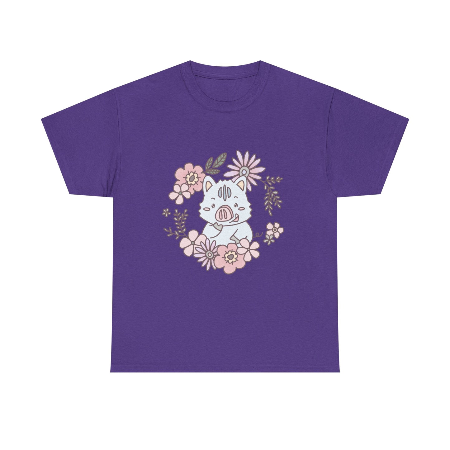 Inocchi's flower unisex shirt from organic cotton (US market)