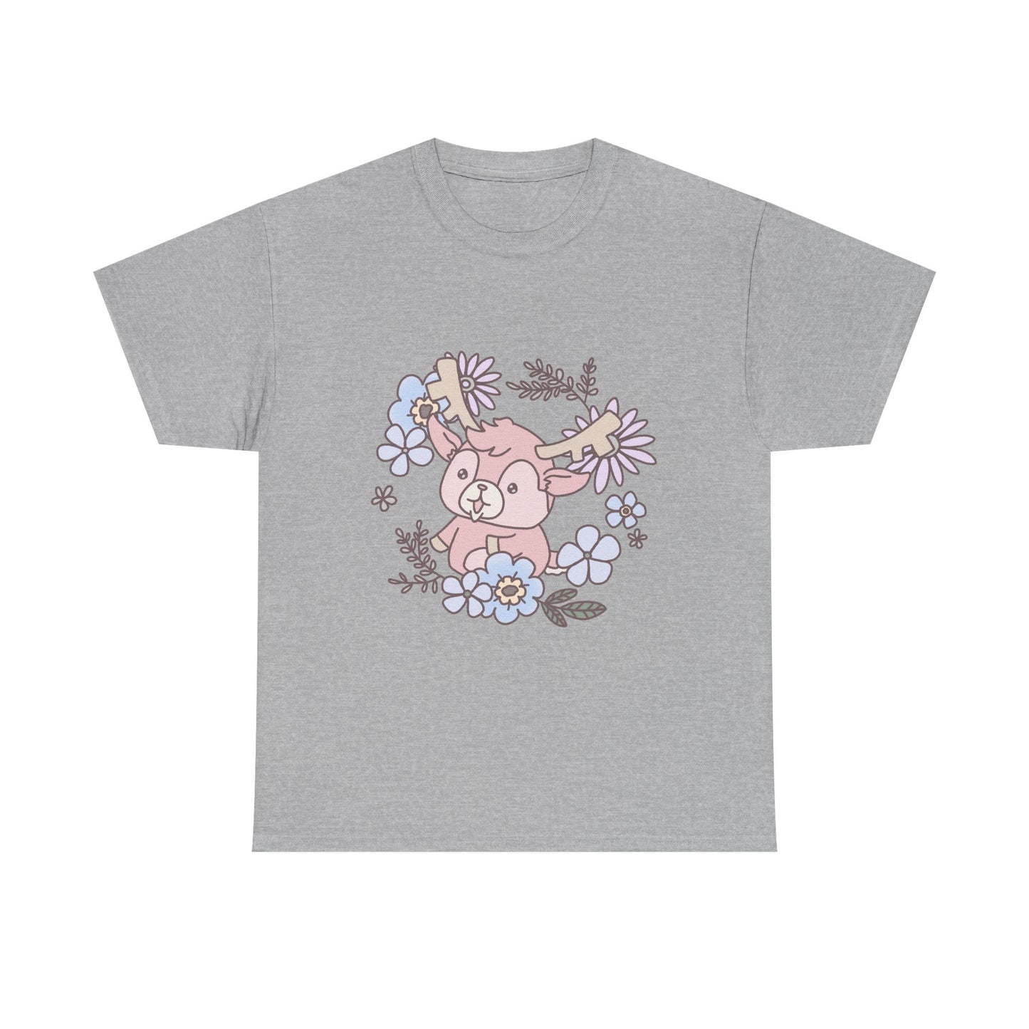 Shikataro's flower unisex shirt from organic cotton (US market)