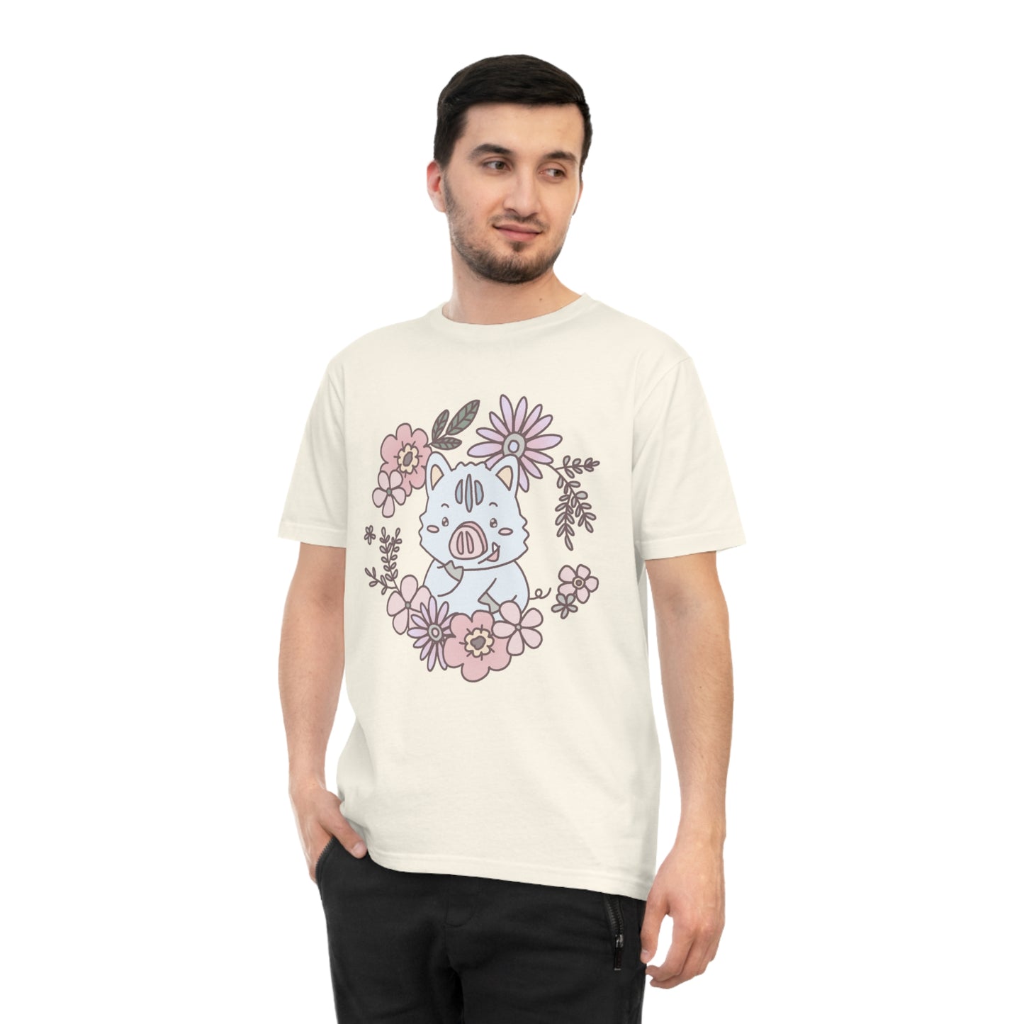 Inocchi's flower unisex shirt from organic cotton (EU market)
