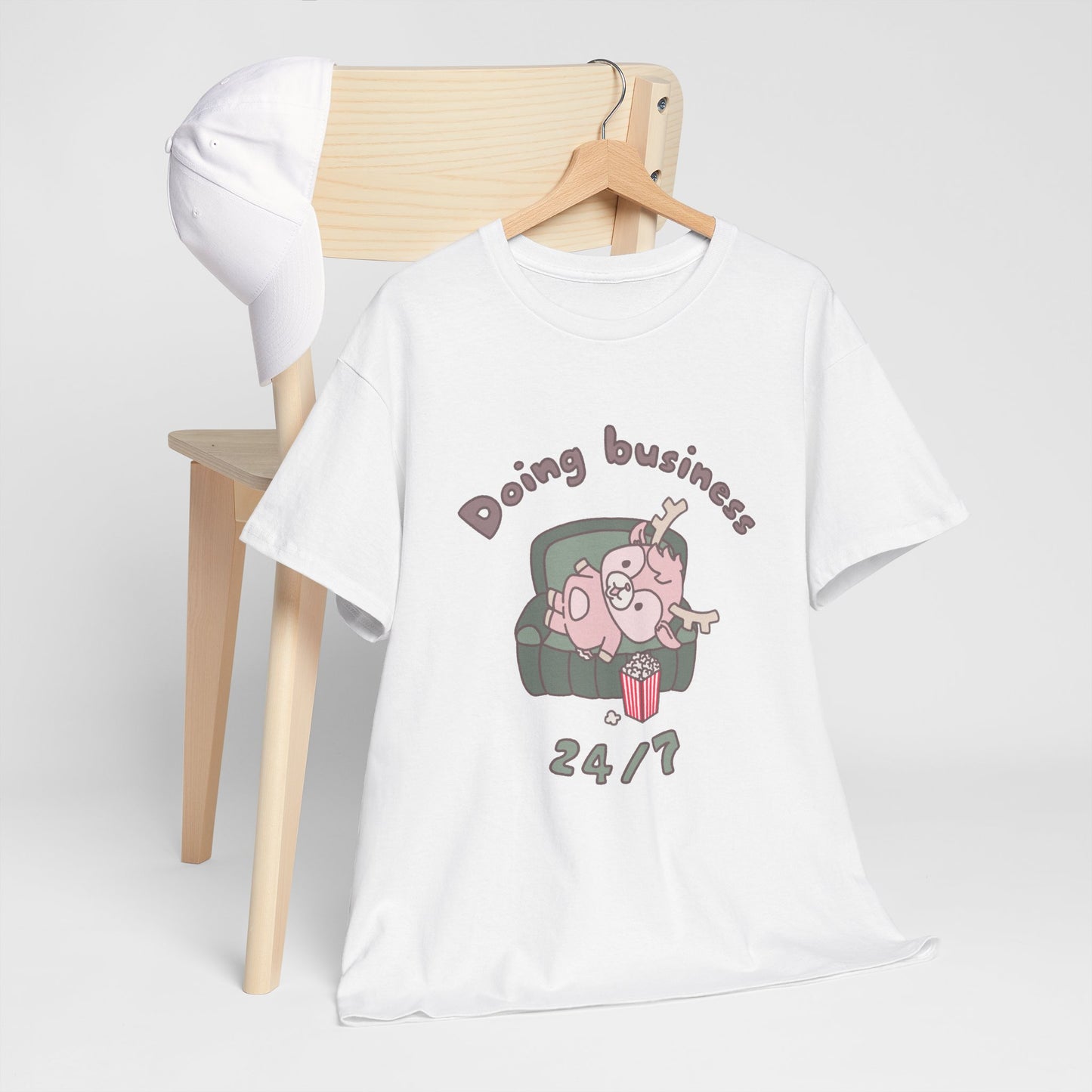 Shikataro's lazy unisex shirt from organic cotton (US market)
