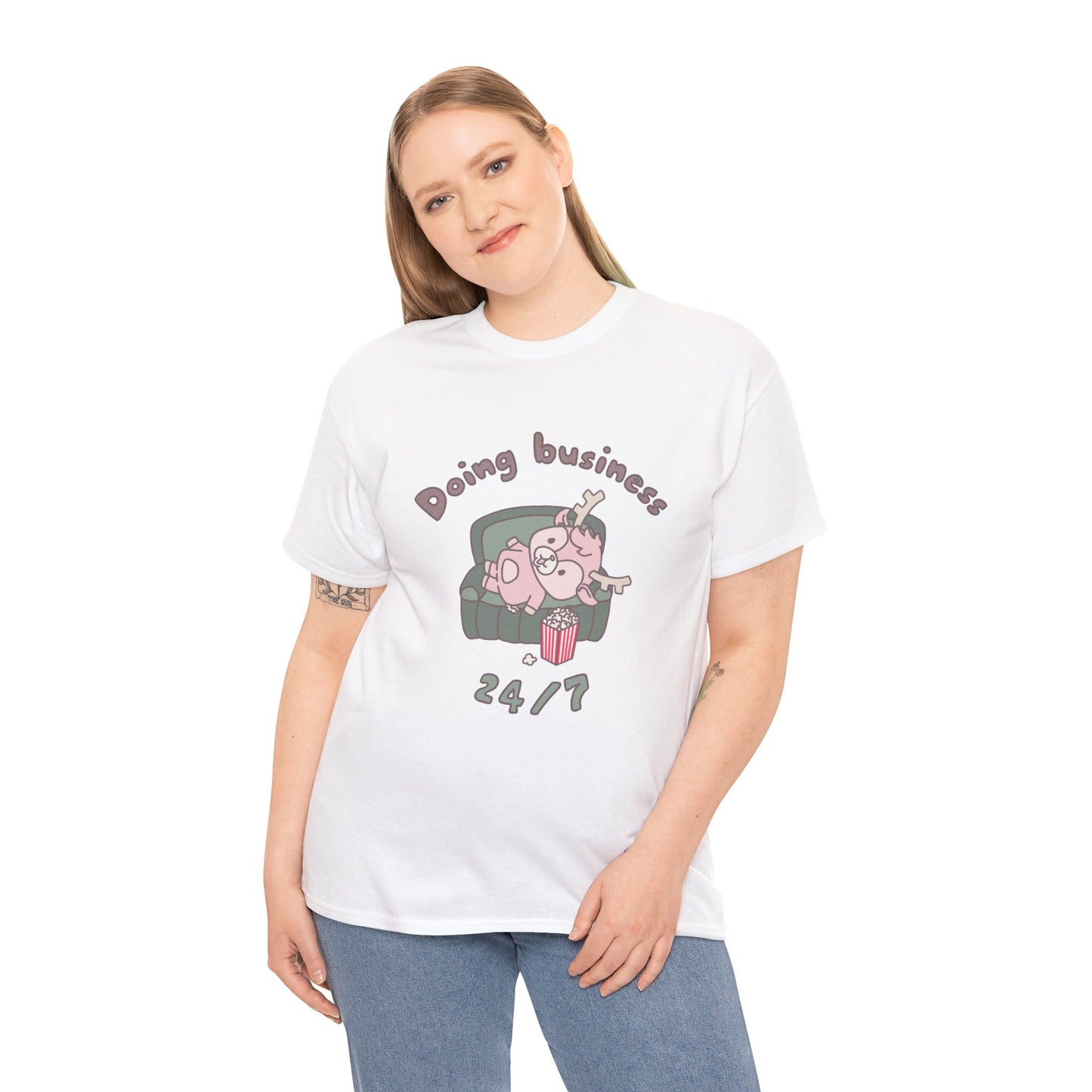 Shikataro's lazy unisex shirt from organic cotton (US market)