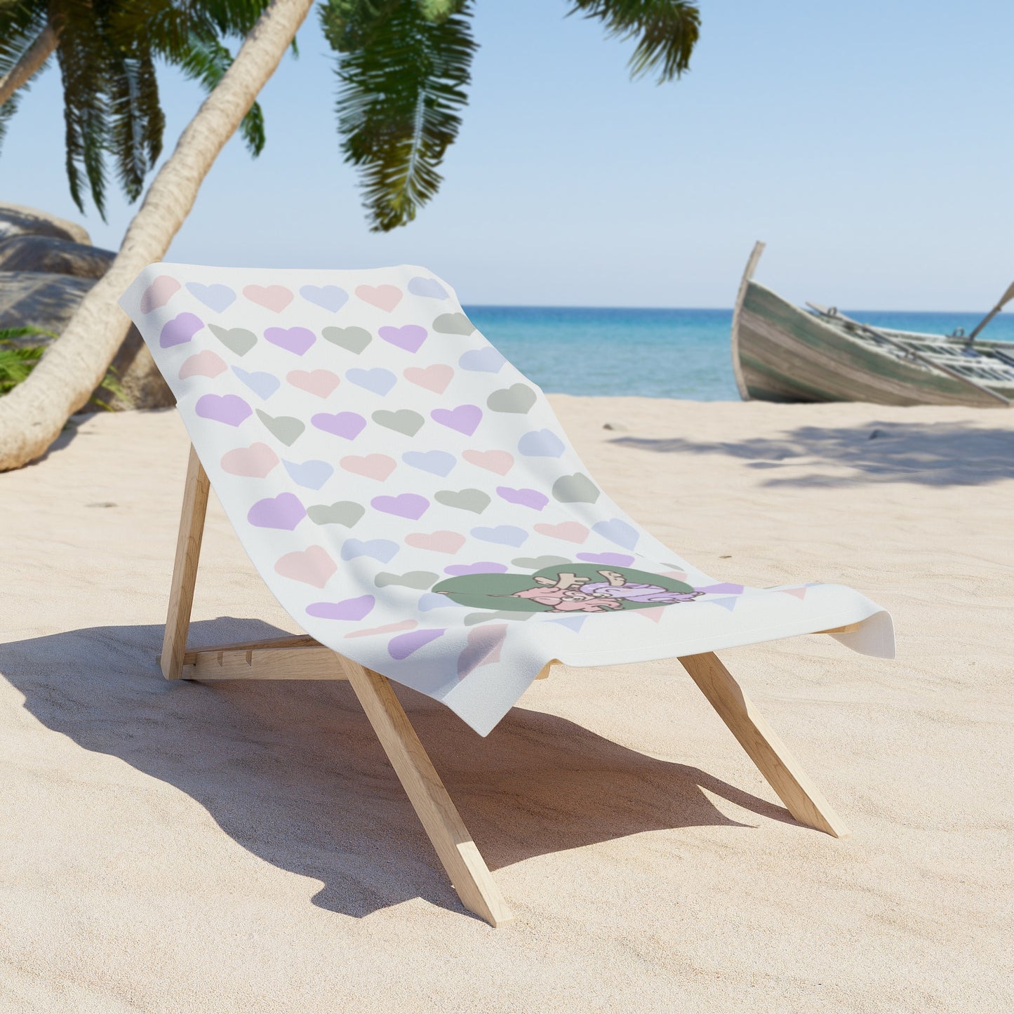 Shikataro's cute romantic beach towel (US)