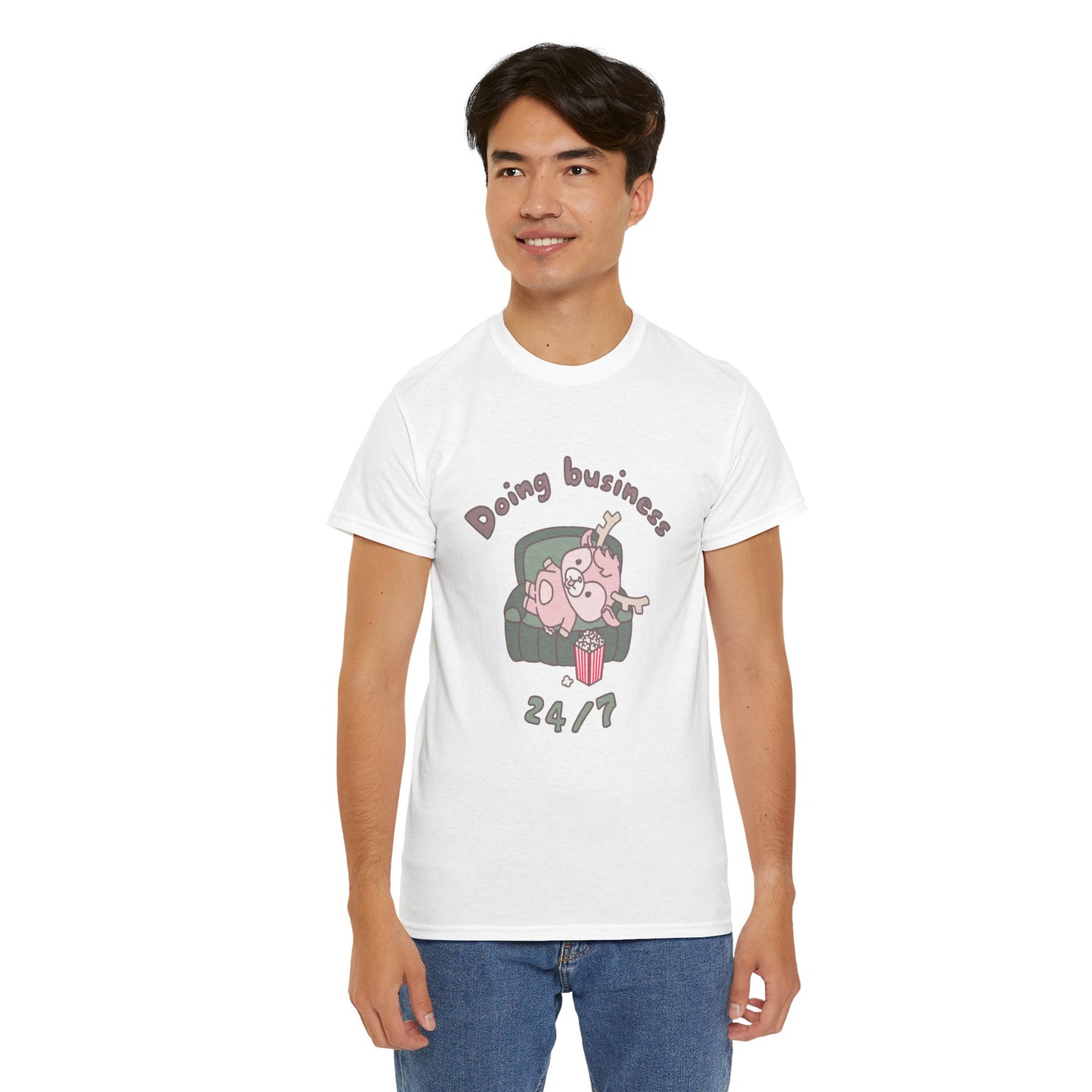 Shikataro's lazy unisex shirt from organic cotton (US market)