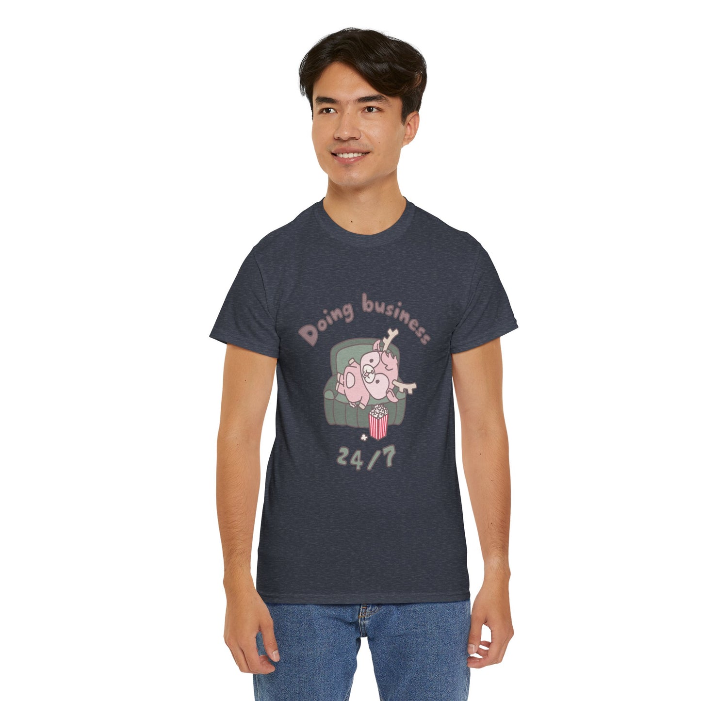 Shikataro's lazy unisex shirt from organic cotton (US market)