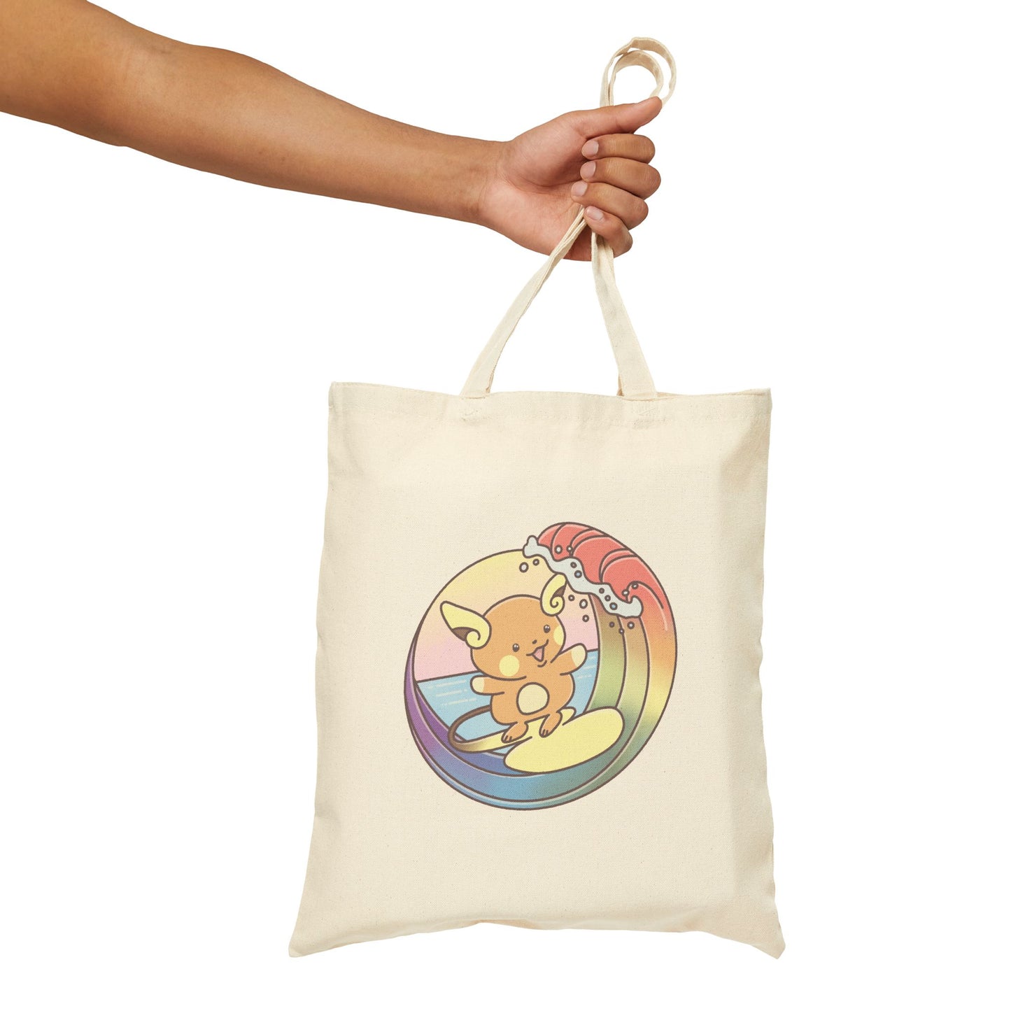 Rainbow surfer tote bag  (US market)