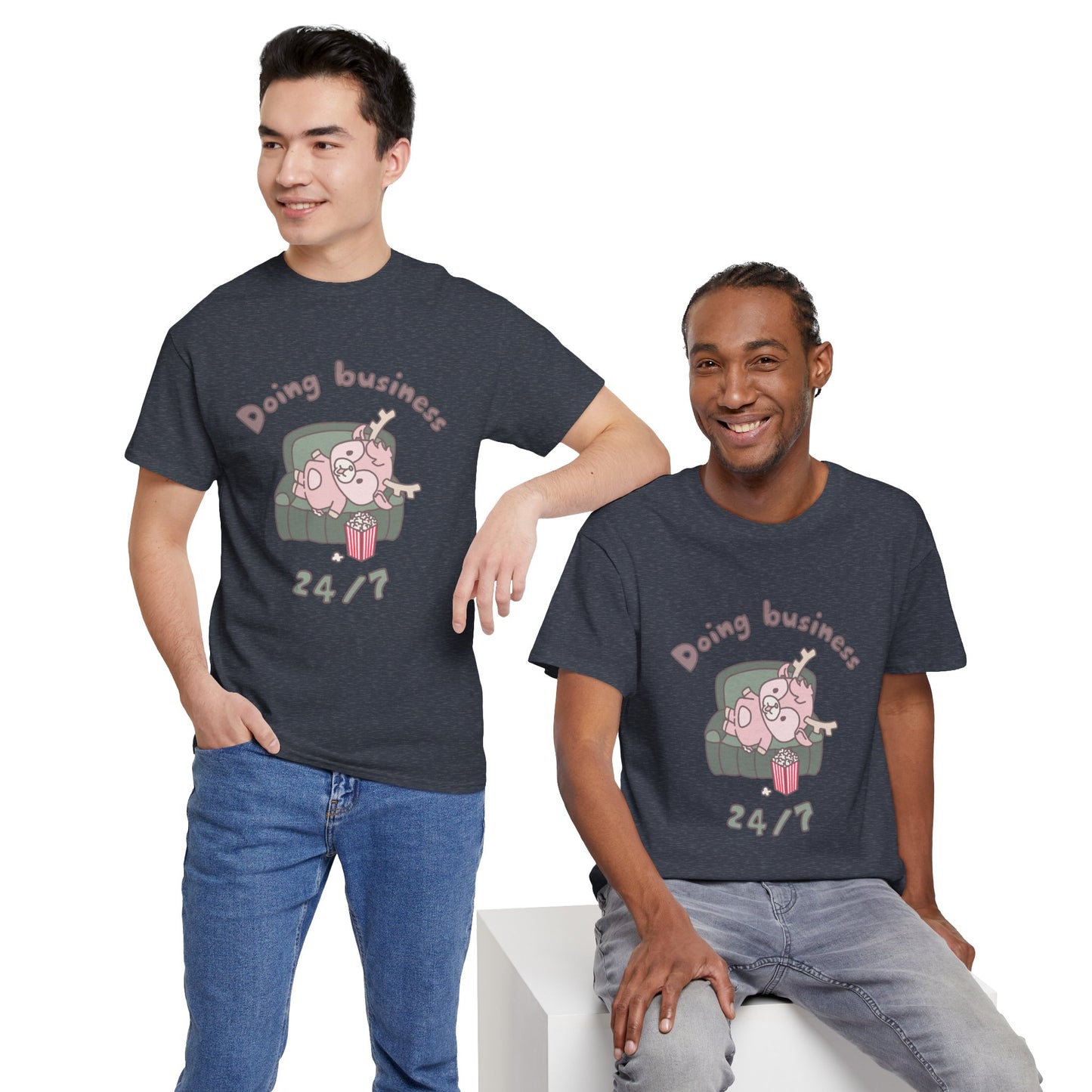 Shikataro's lazy unisex shirt from organic cotton (US market)