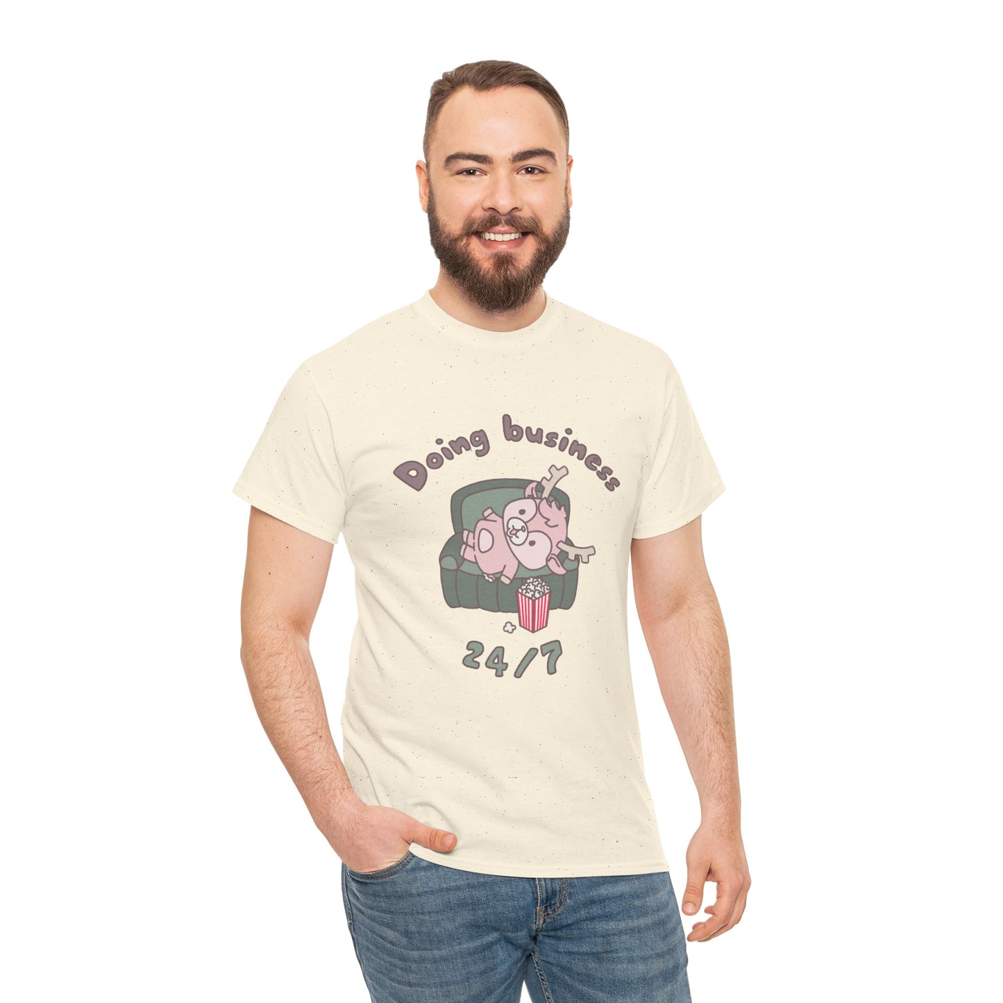 Shikataro's lazy unisex shirt from organic cotton (US market)