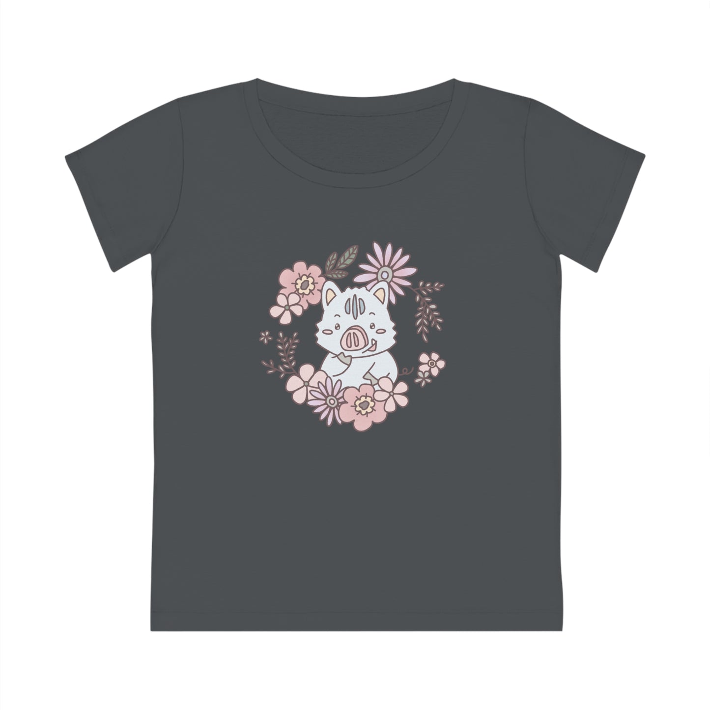 Inocchi's flower women's shirt from organic cotton (EU market)
